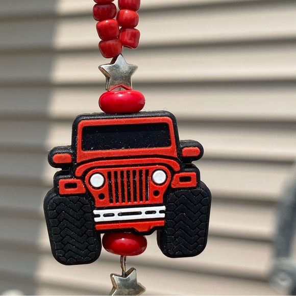 Handmade Resin Duck Jeep Rearview Mirror Charm- Keychain- Backpack - Purse Charm - Picture 5 of 7